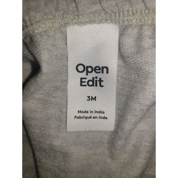Nwt Nordstrom Open Edit Baby Grey Sweatpants Size 3mo - Picture 3 of 3